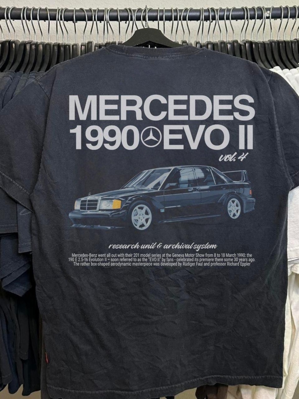 Gildan Black Short Sleeve Crewneck T-Shirt with Mercedes Chest Logo